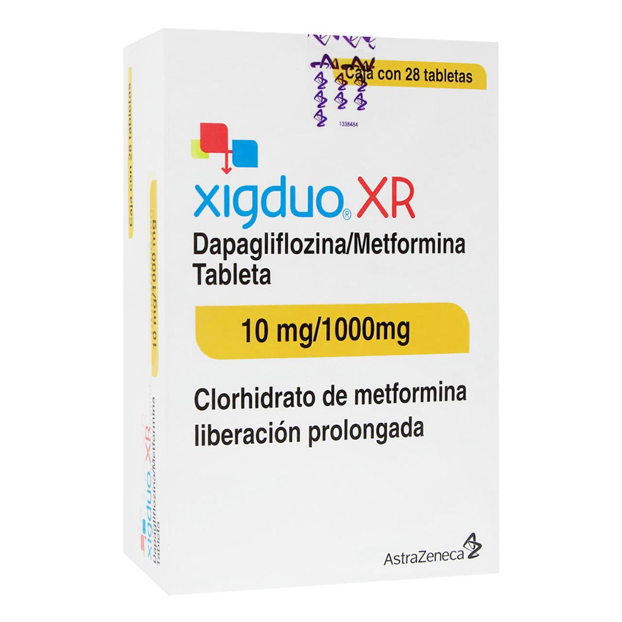 7501098610025 UPC Xigduo XR 10 / 1000 MG C / 28 Tab