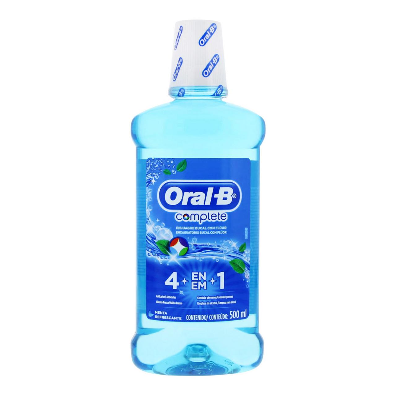 Enjuague Bucal OralB Complete Menta Refrescante, 500 ml. Ciudapp Guadalajara Enjuague Bucal OralB Complete Menta Refrescante, 500 ml. Ciudapp Guadalajara