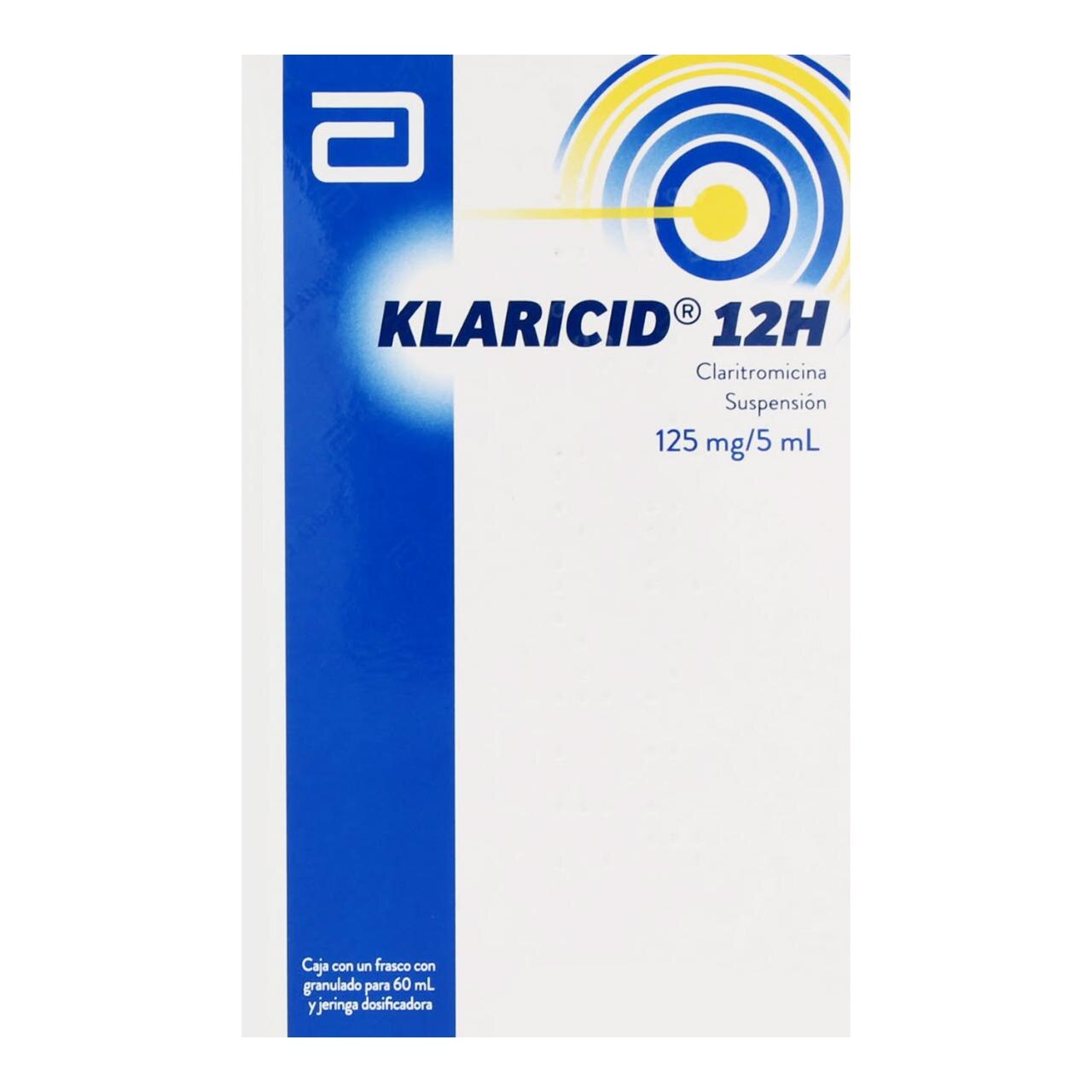 Klaricid 12H 125mg/5ml 60ml Suspensión Ciudapp Guadalajara
