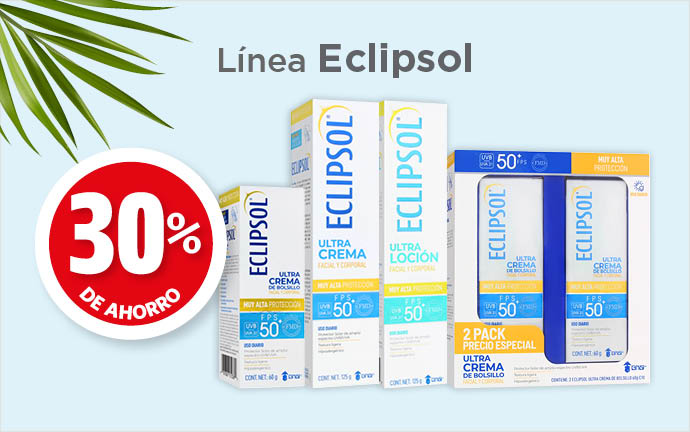 Toda la línea de bloqueadores Eclipsol 40% de ahorro