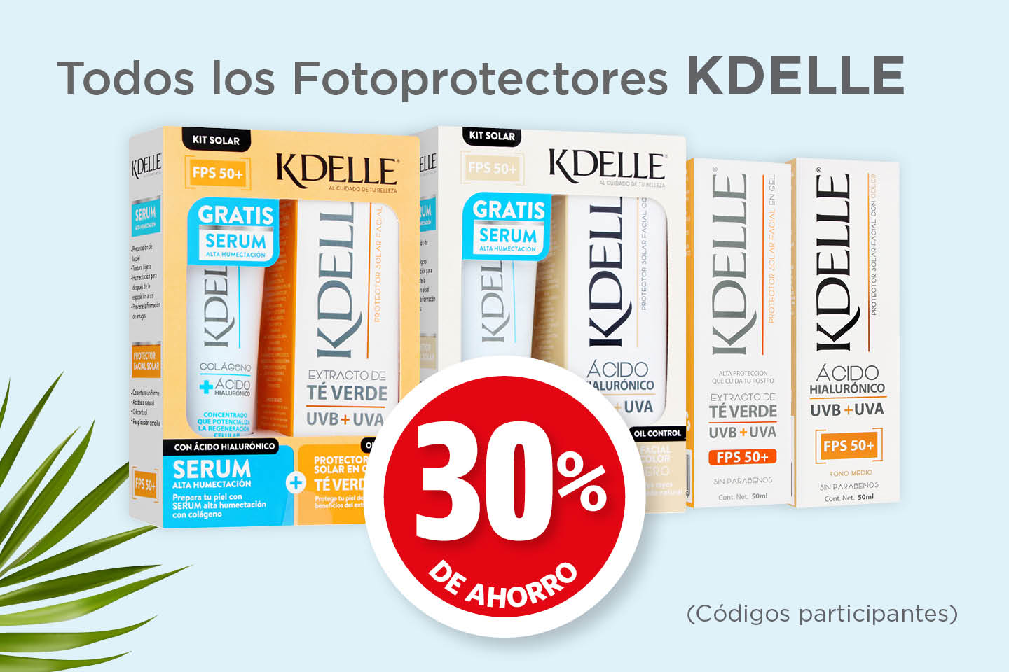 Todos los fotoprotectores eucerin 30% de ahorro (códigos participantes)
