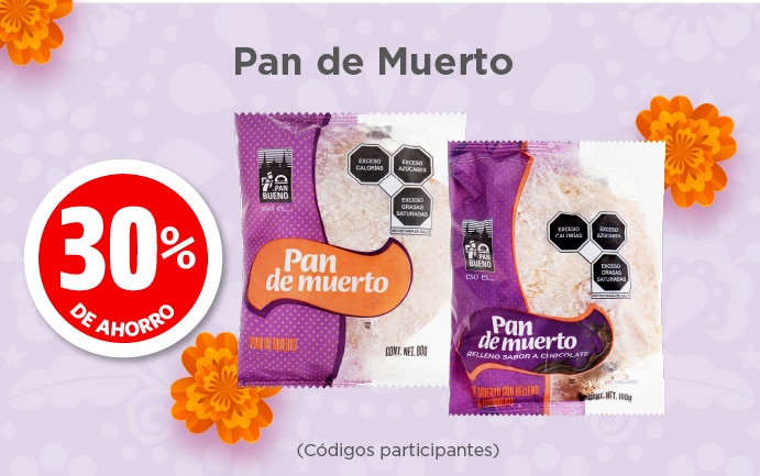 Pan de muerto 30% de ahorro