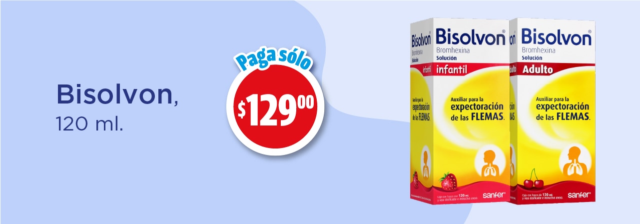 Bisolvon, 120 ml.  $129