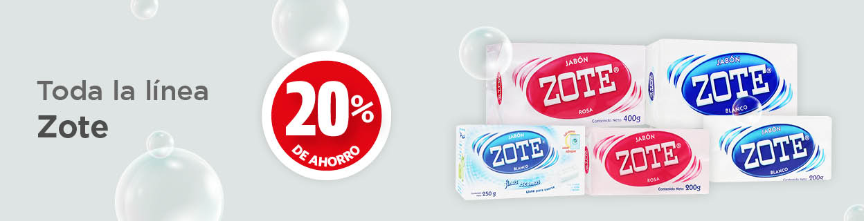 Toda la linea zote 20% de ahorro