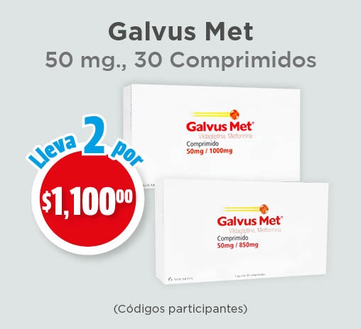 GALVUS MET 50/500-580MG 30COMP