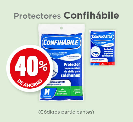 Protectores confihábile 40% de ahorro (códigos participantes)