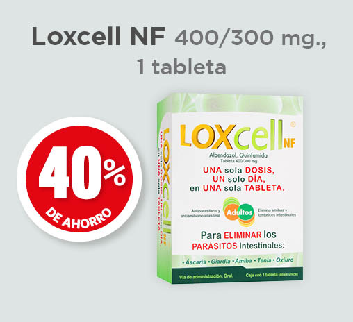 Loxcell nf 400/300mg, 1 tableta. 40% de ahorro