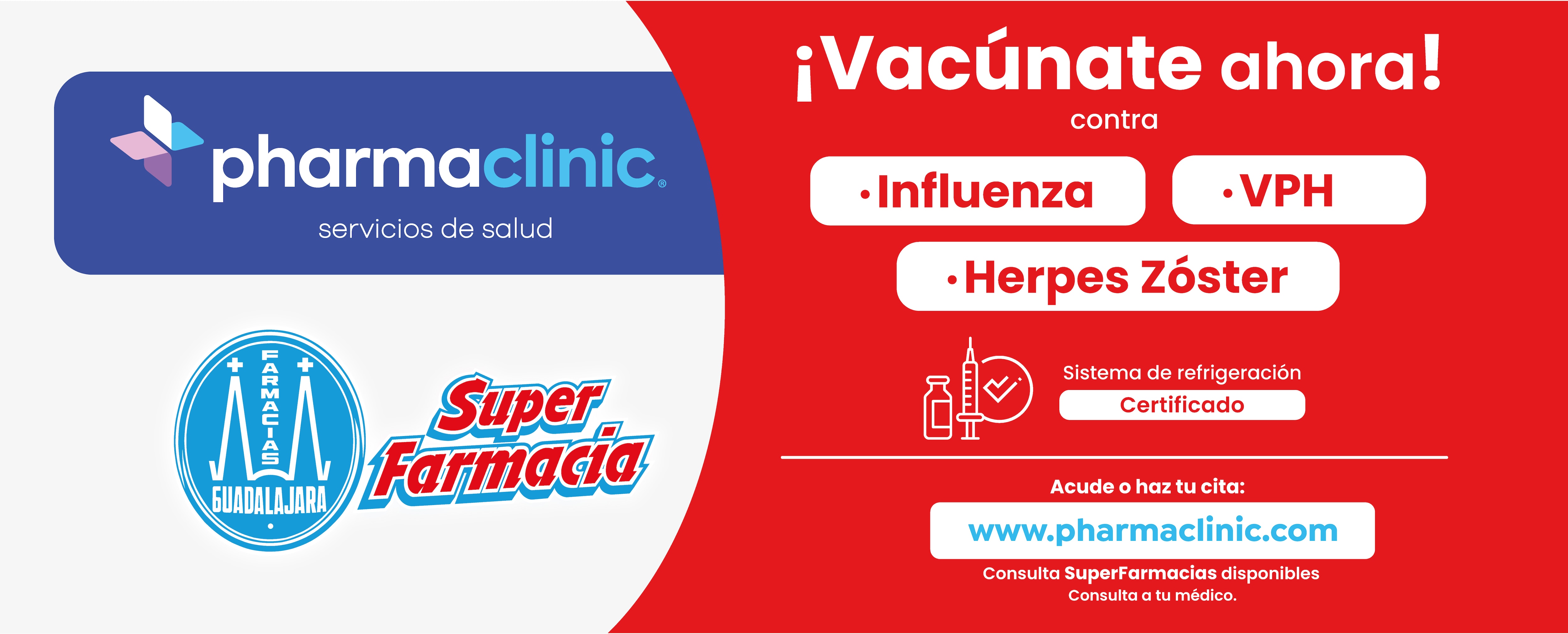 Vacunate ahora en Pharmaclinic