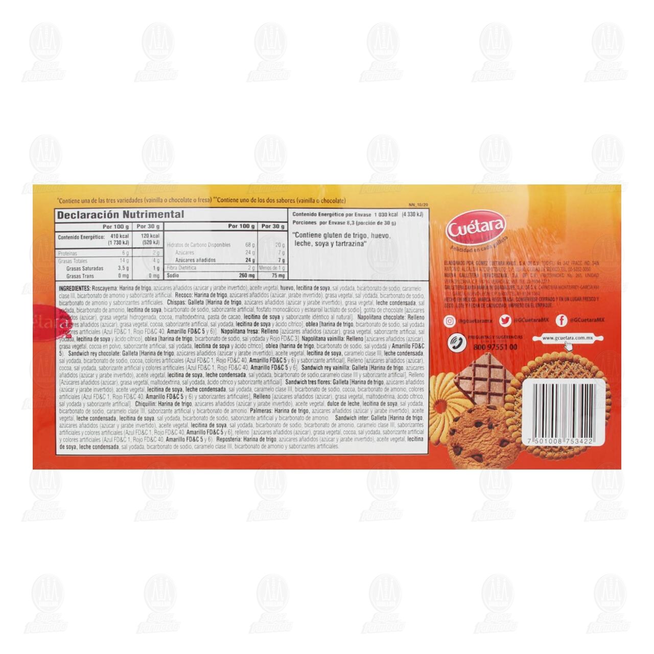 Galletas Cu&eacute;tara Surtido Diario, 250 gr. image number 2