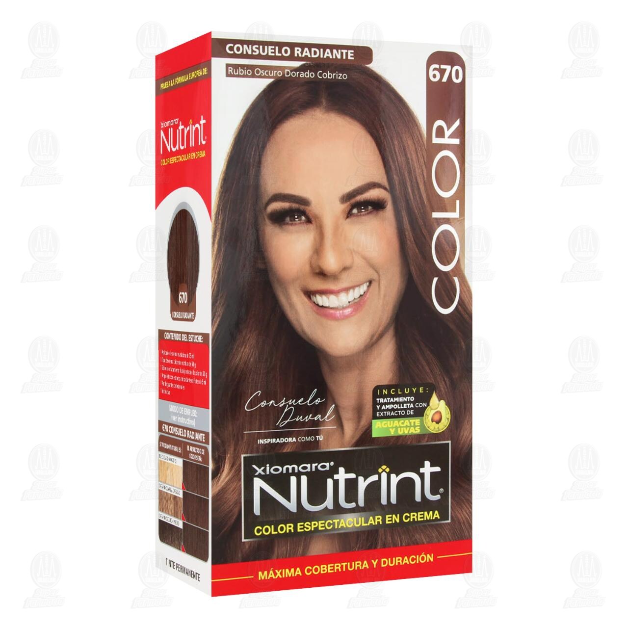 Tinte Nutrint Color Espectacular en Crema Rubio Oscuro Dorado Cobrizo (670), 1 pz. image number 0