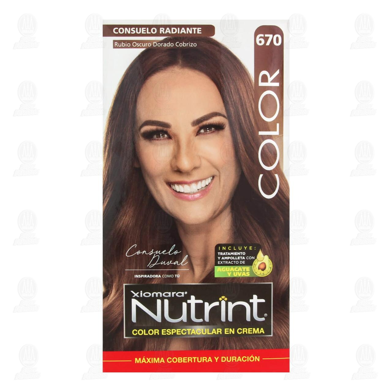 Tinte Nutrint Color Espectacular en Crema Rubio Oscuro Dorado Cobrizo (670), 1 pz. image number 1