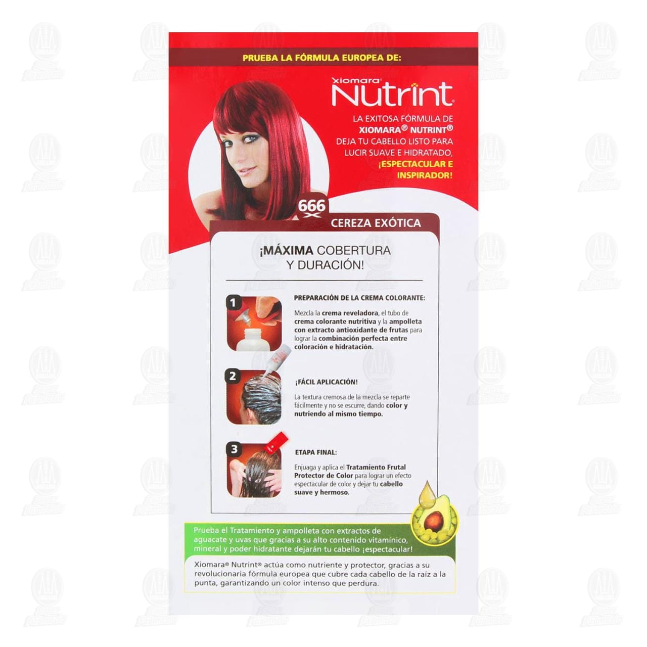 Tinte Nutrint Color Espectacular en Crema Rubio Oscuro X-tra Rojo (666), 1 pz. image number 2