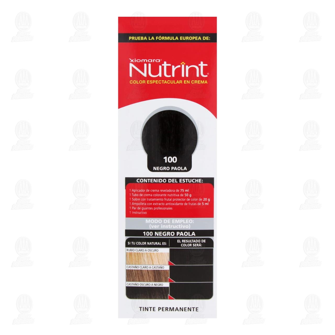 Tinte Nutrint Color Espectacular en Crema Negro &Eacute;bano (100), 1 pz. image number 4