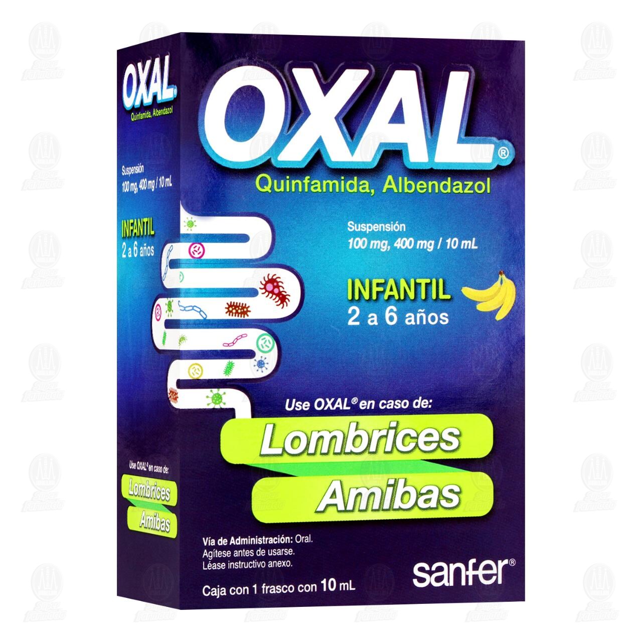 Oxal 100mg/400mg, 10 ml Suspensión Infantil.