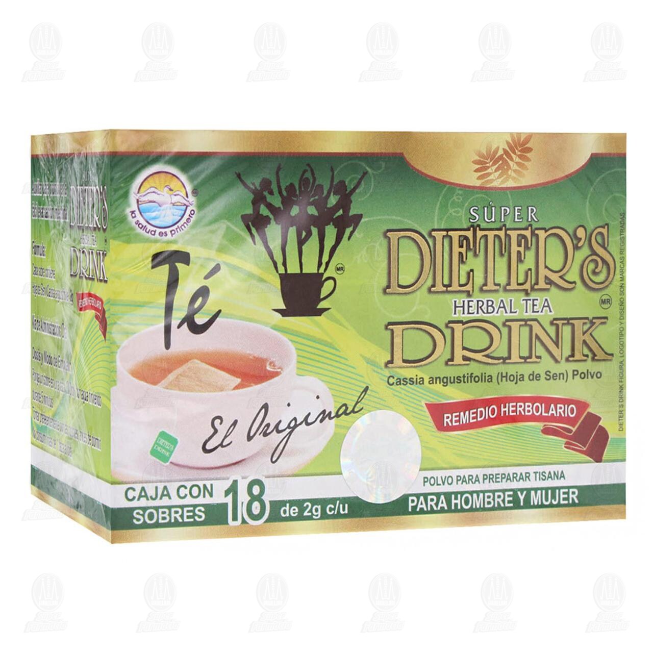 Remedio Herbolario Dieter's Drink, 18 sobres de 2 gr c/u. image number 0