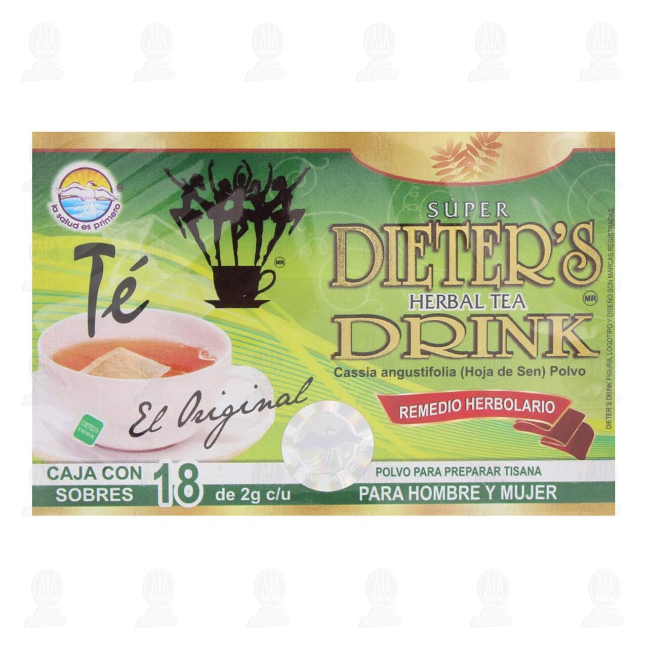 Remedio Herbolario Dieter's Drink, 18 sobres de 2 gr c/u. image number 1