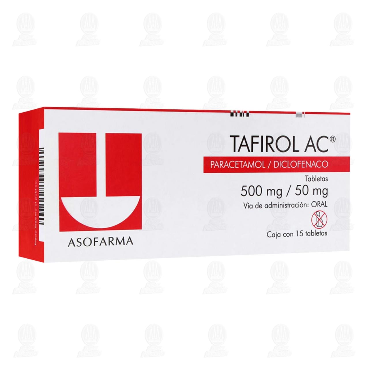 Tafirol AC 500mg/50mg, 15 Tabletas. image number 0