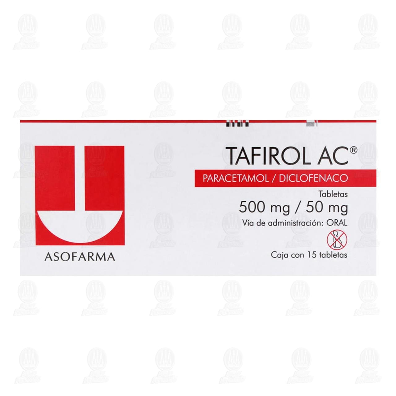 Tafirol AC 500mg/50mg, 15 Tabletas. image number 1