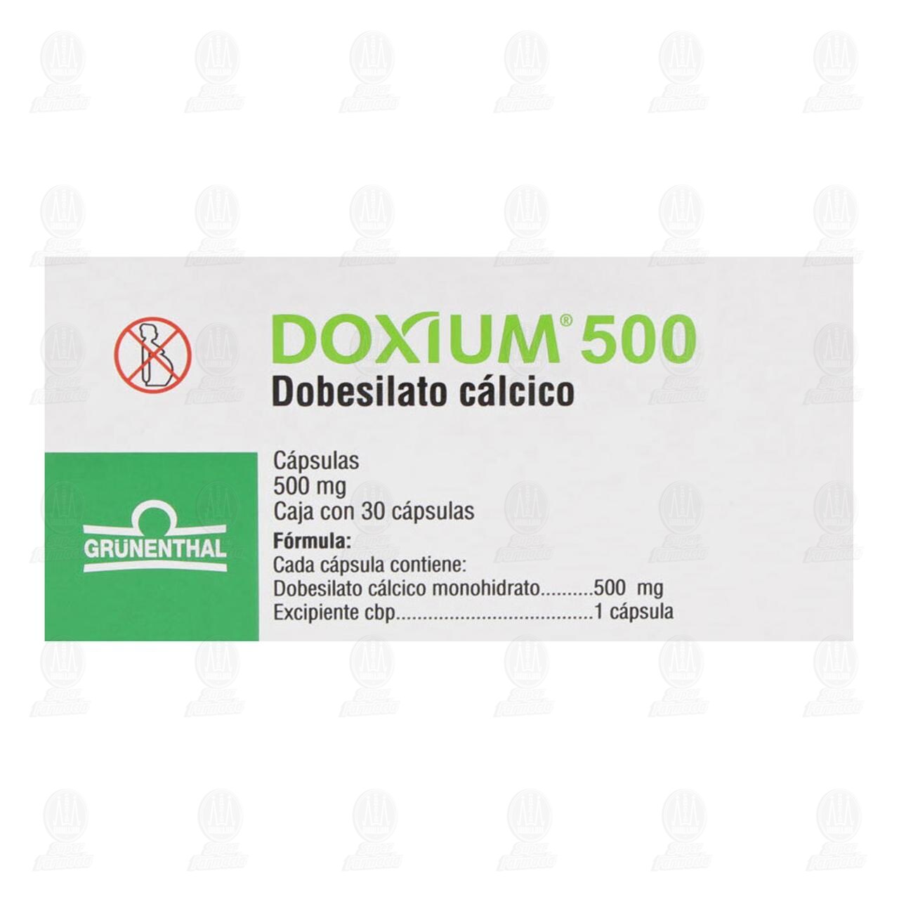 Doxium 500 mg, 30 Cápsulas. image number 1