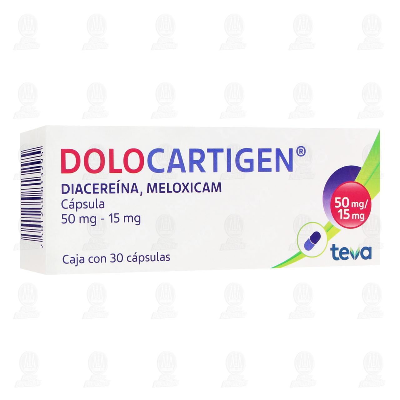 Dolocartigen 50mg/15mg, 30 C&aacute;psulas. image number 0