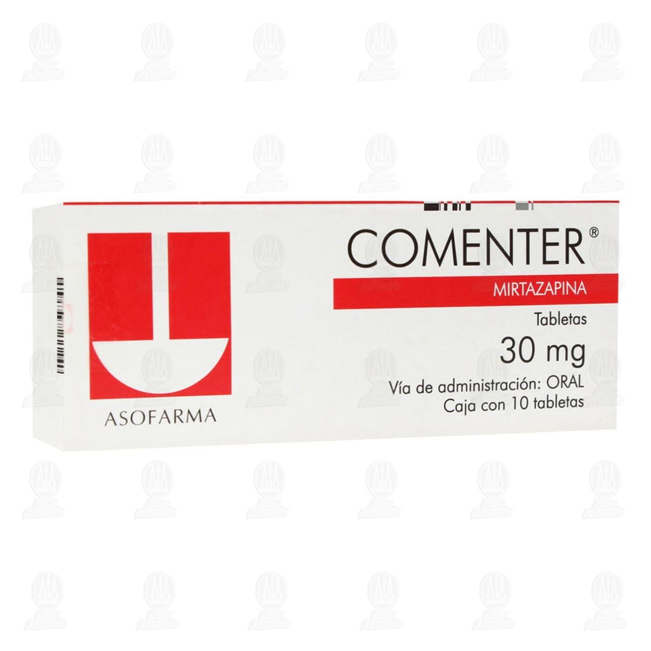 Comenter 30 mg, 10 Tabletas. image number 0