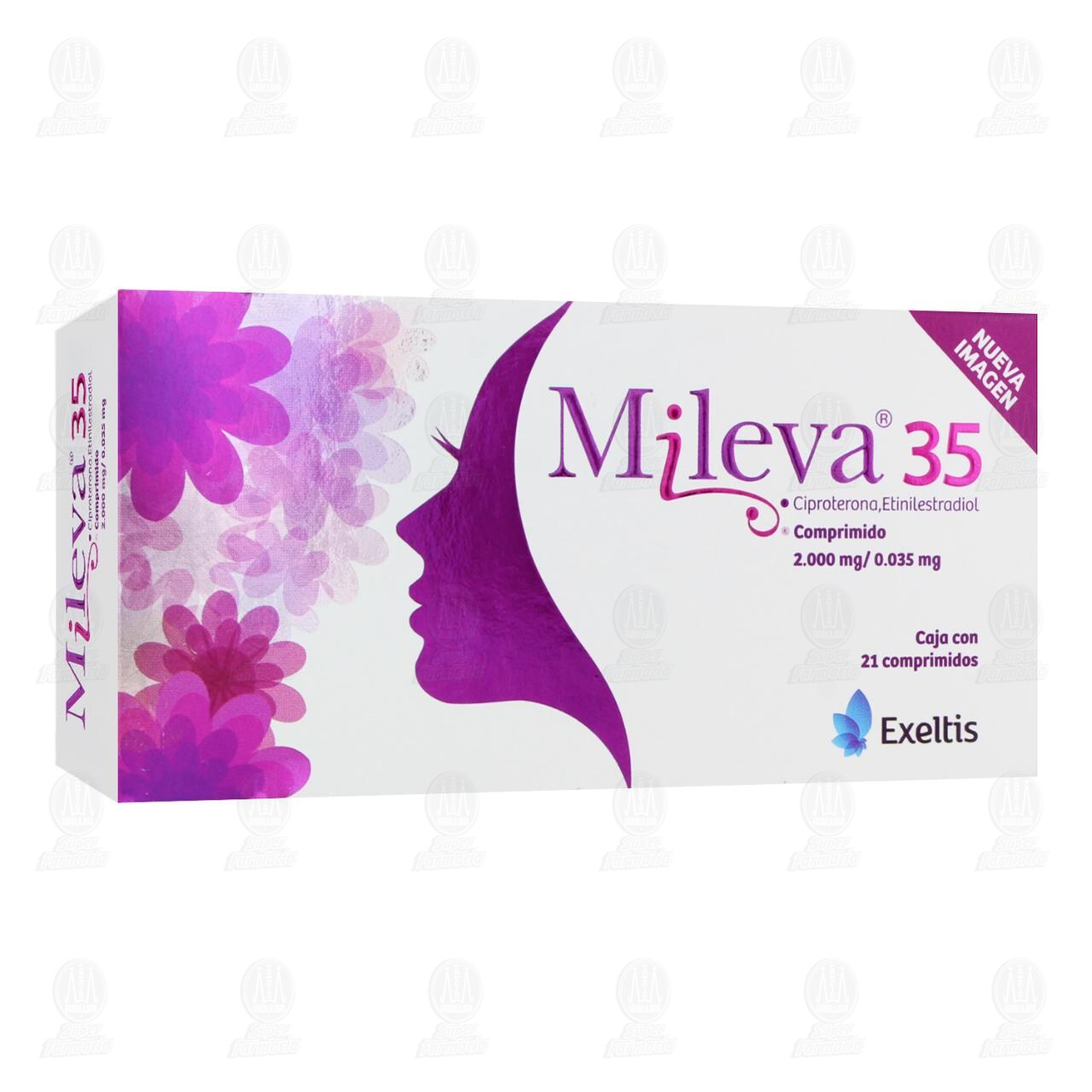 Mileva 35 2.0mg/0.035mg, 21 Comprimidos. de MILEVA | Farmacias Guadalajara