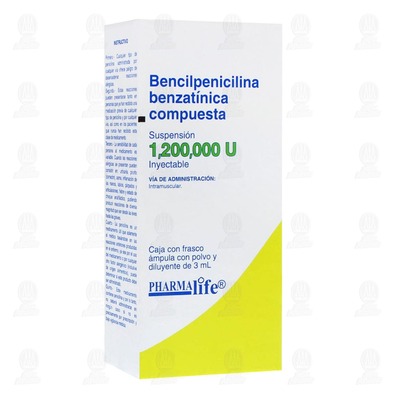 Bencilpenicilina Benzat&iacute;nica Compuesta, 1,200,000U Inyectable Pharmalife. image number 0