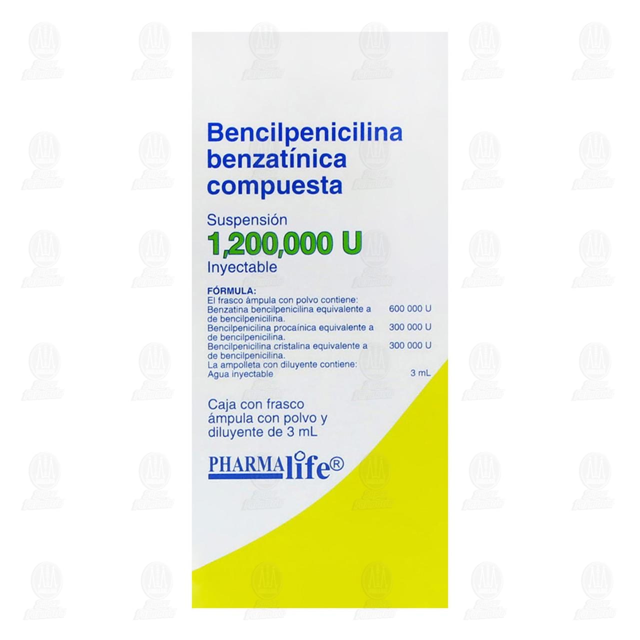 Bencilpenicilina Benzat&iacute;nica Compuesta, 1,200,000U Inyectable Pharmalife. image number 2