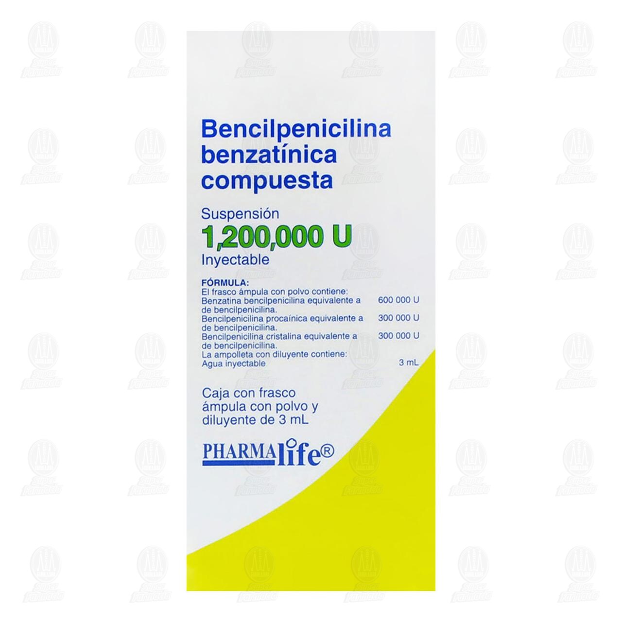 Bencilpenicilina Benzat&iacute;nica Compuesta, 1,200,000U Inyectable Pharmalife. image number 2