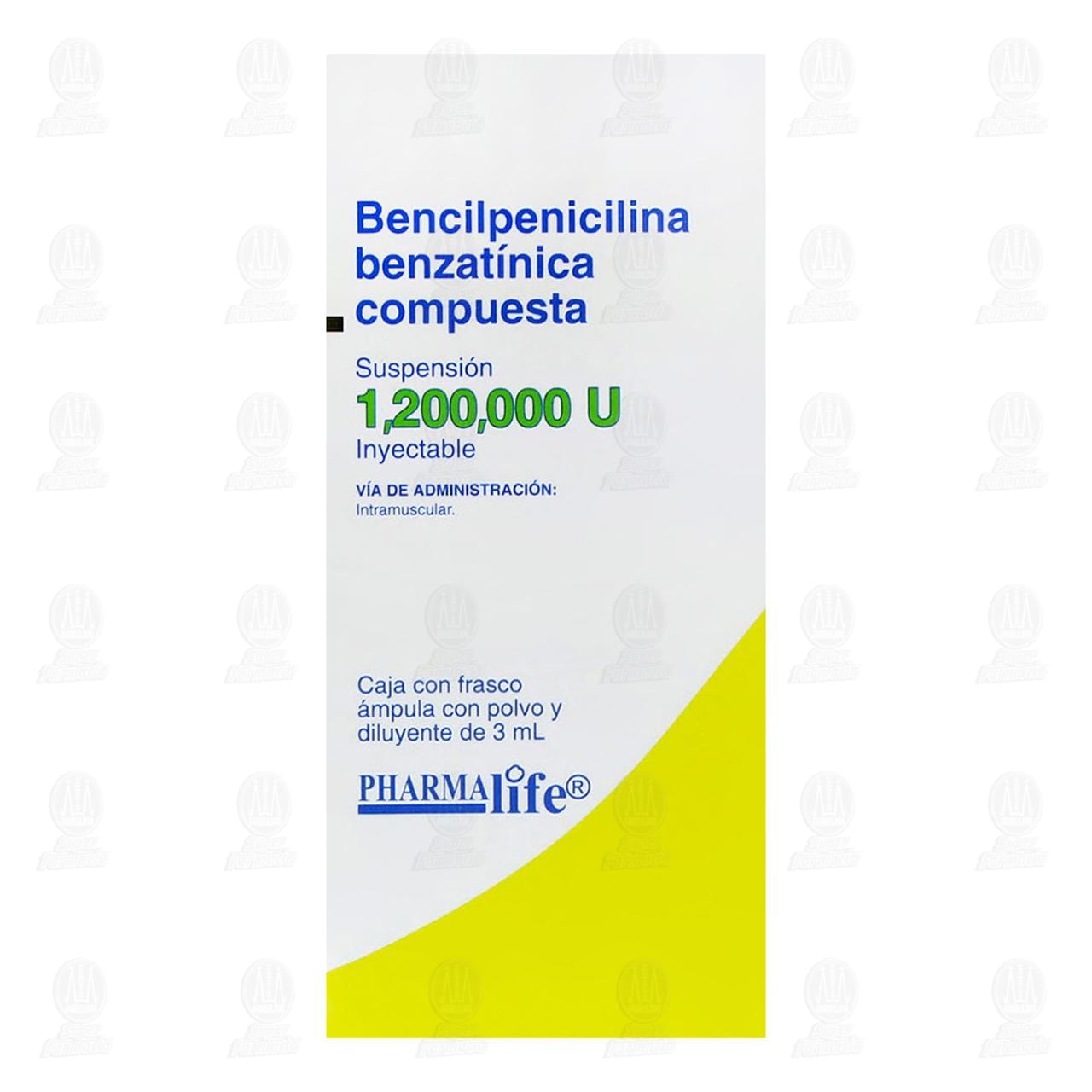 Bencilpenicilina Benzat&iacute;nica Compuesta, 1,200,000U Inyectable Pharmalife. image number 1