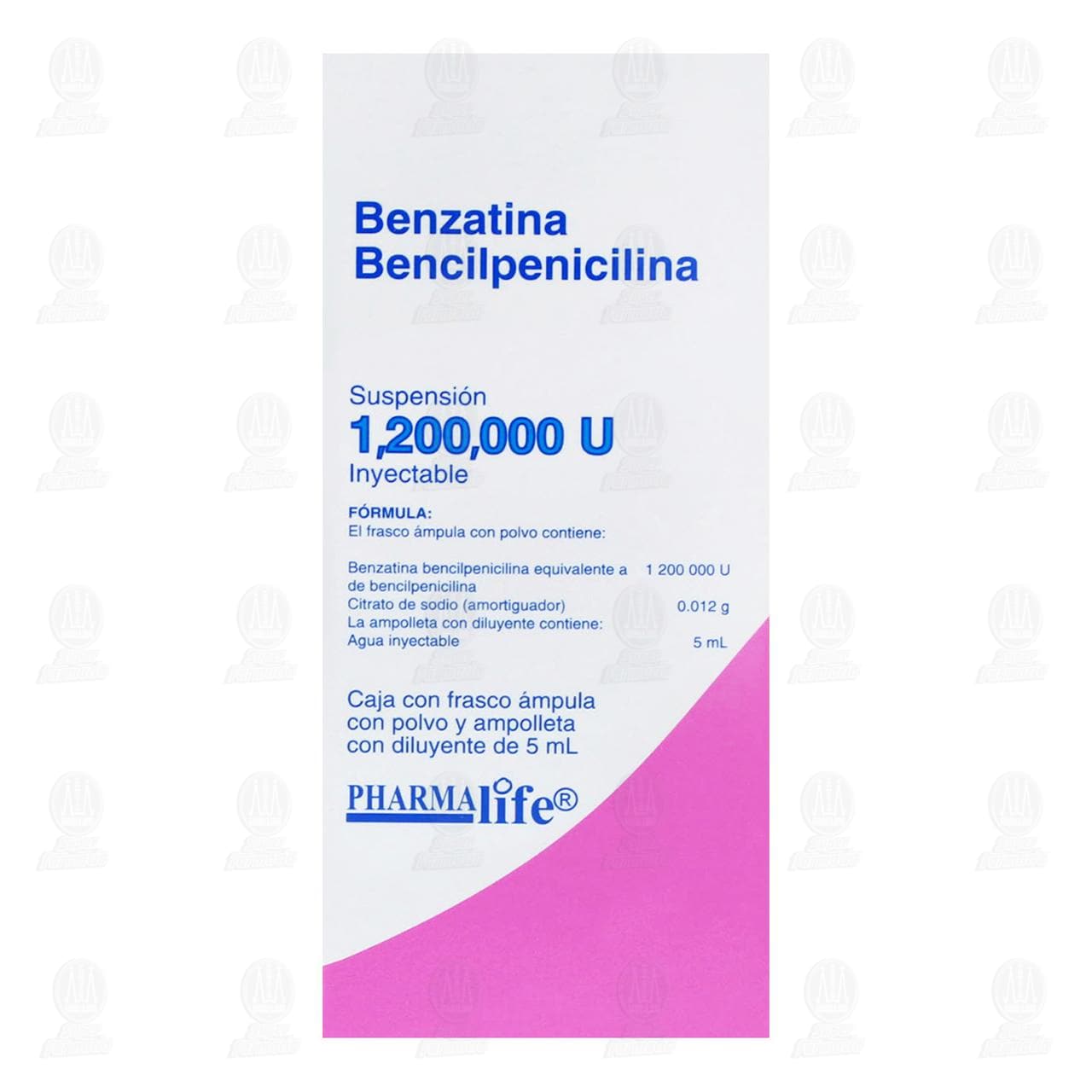 Benzatina Bencilpenicilina 1,200,000U, Suspensi&oacute;n Inyectable 5 ml Pharmalife. image number 2