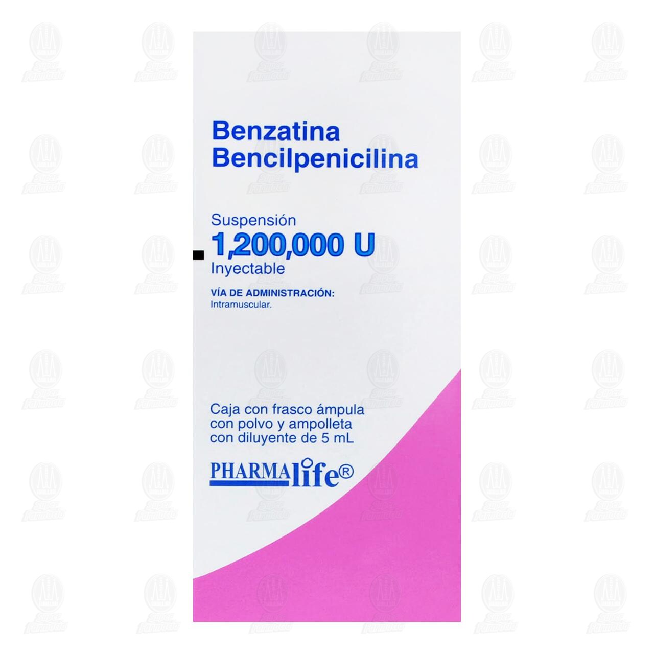 Benzatina Bencilpenicilina 1,200,000U, Suspensi&oacute;n Inyectable 5 ml Pharmalife. image number 1