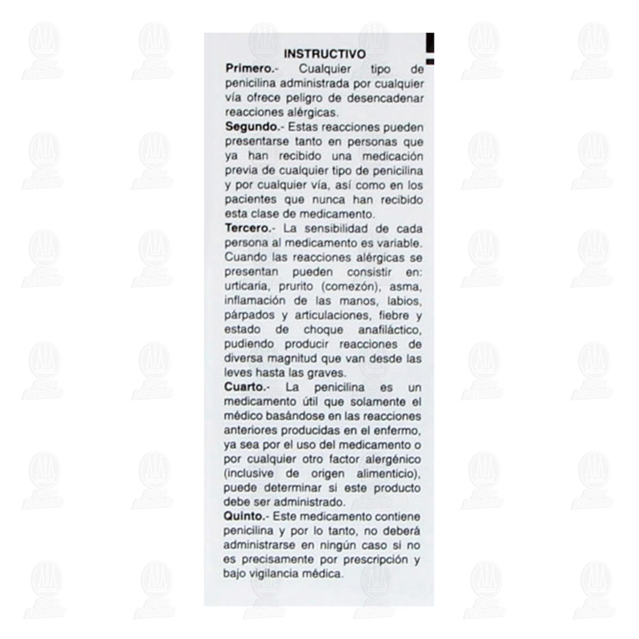 Bencilpenicilina Proca&iacute;nica con Bencilpenicilina Cristalina 800,000U Suspensi&oacute;n Inyectable 2ml Pharmalife. image number 3