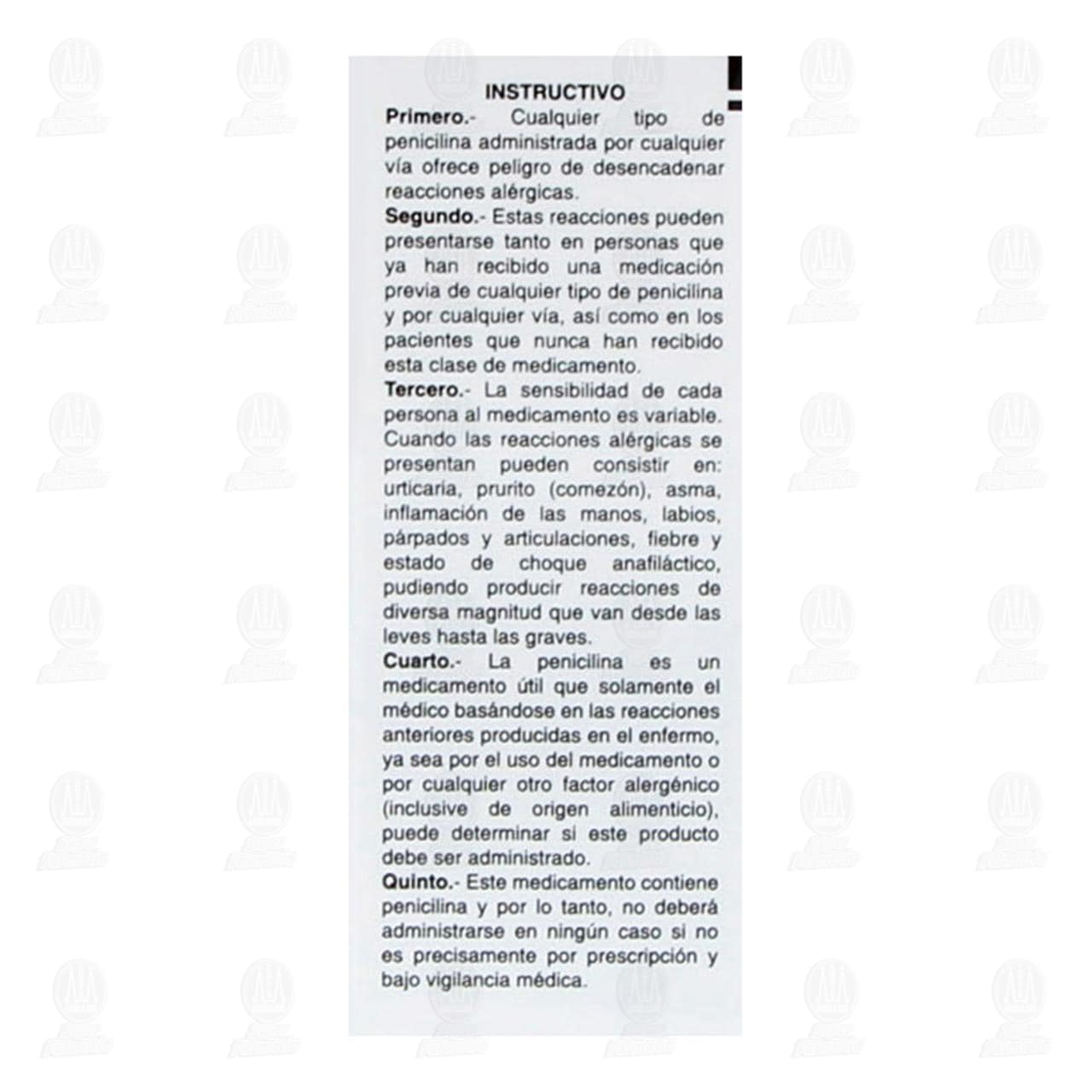 Bencilpenicilina Proca&iacute;nica con Bencilpenicilina Cristalina 800,000U Suspensi&oacute;n Inyectable 2ml Pharmalife. image number 3