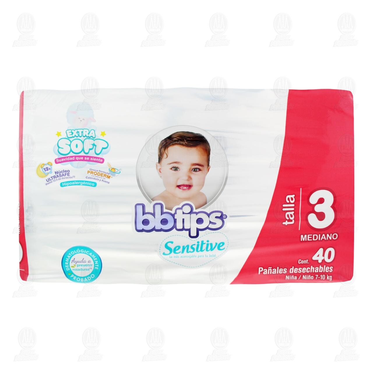 Pañal Bbtips Sensitive Talla 3 Mediano, 40 Pañales. image number 1