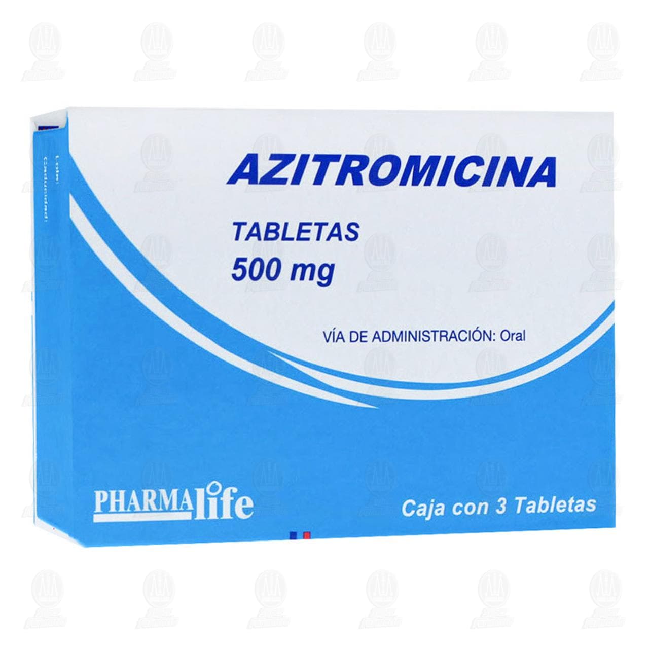 Azitromicina 500 mg, 3 Tabletas Pharmalife. image number 0