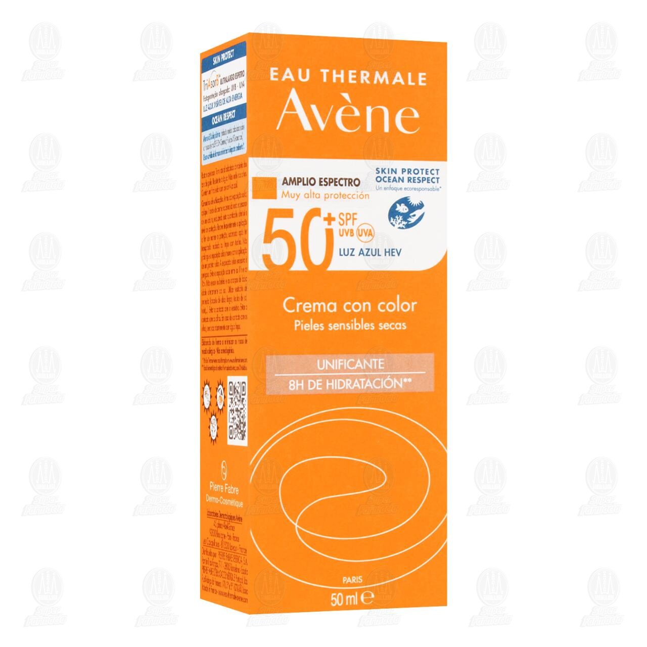 Avène Protector Solar en Crema FPS 50+ con Color para Pieles Sensibles, 50 ml. image number 0