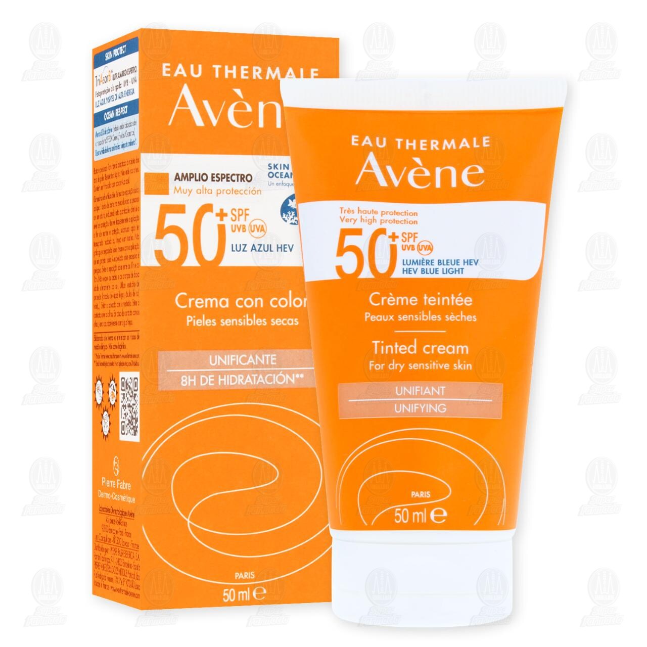 Avène Protector Solar en Crema FPS 50+ con Color para Pieles Sensibles, 50 ml. image number 3
