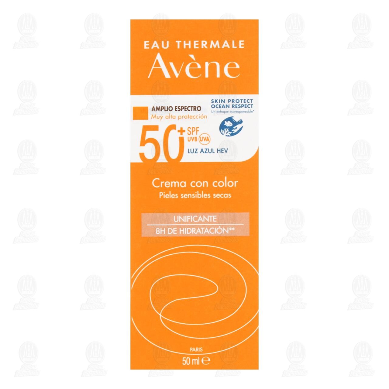 Avène Protector Solar en Crema FPS 50+ con Color para Pieles Sensibles, 50 ml. image number 1