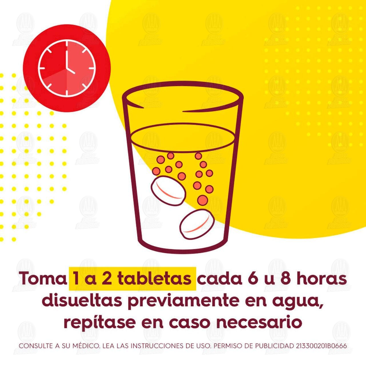 Tabcin&nbsp;500 mg Alivio de los Molestos S&iacute;ntomas de la Gripe, 12 Tabletas. image number 4