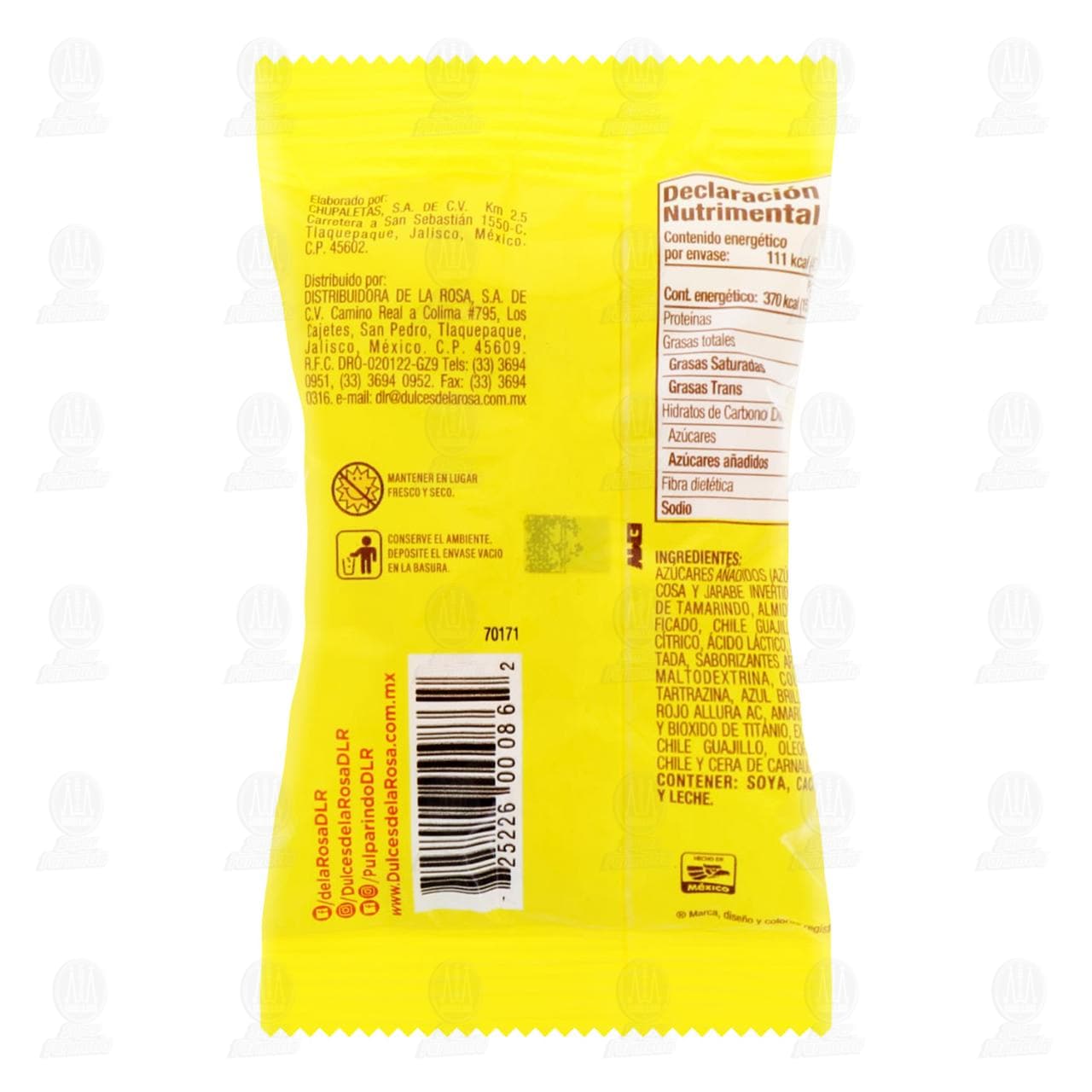 Dulce de la Rosa Pulparindots de Tamarindo, 30 gr. image number 1