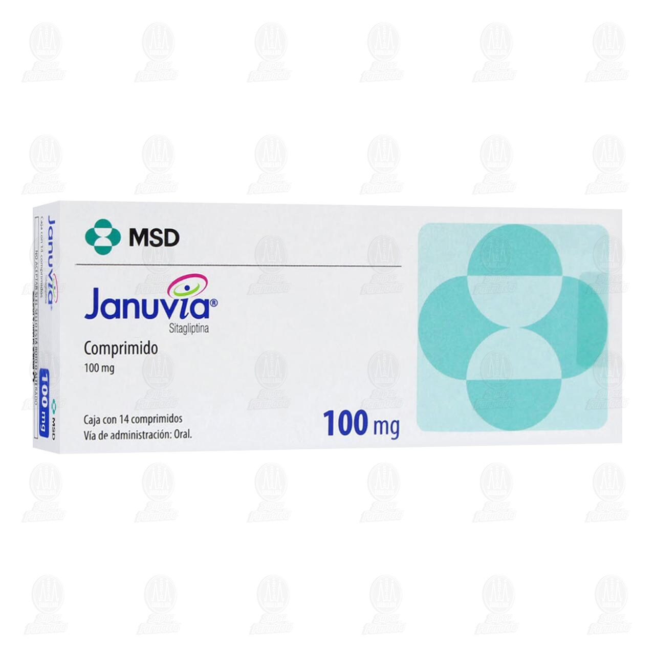 Januvia 100 mg, 14 Comprimidos. image number 0