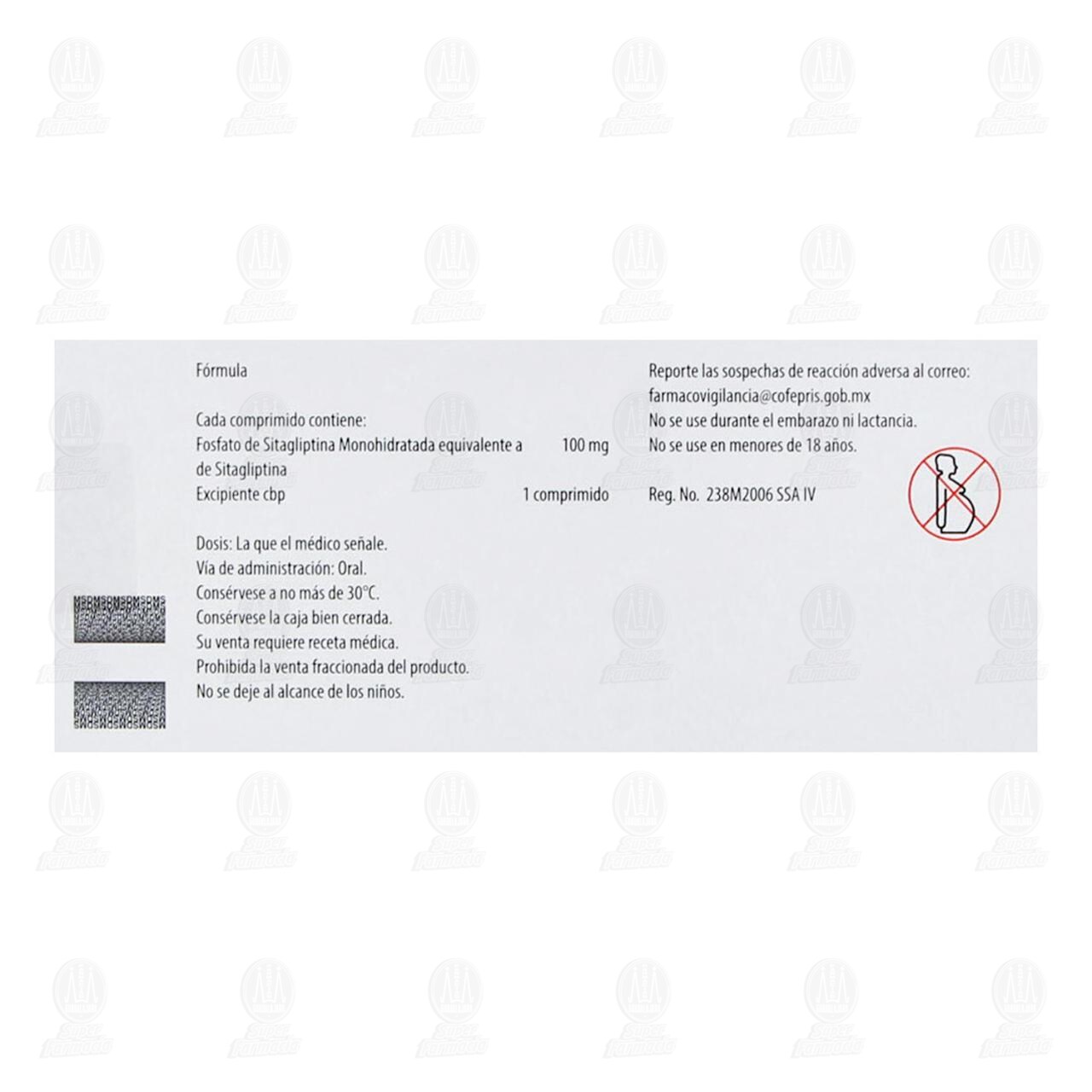 Januvia 100 mg, 14 Comprimidos. image number 2