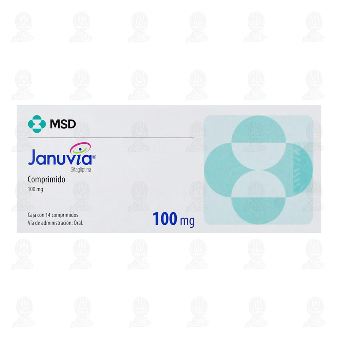 Januvia 100 mg, 14 Comprimidos. image number 1