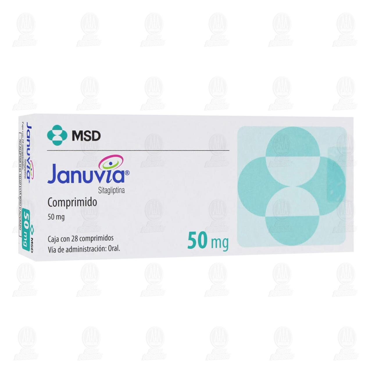 Januvia 50 mg, 28 Comprimidos. image number 0
