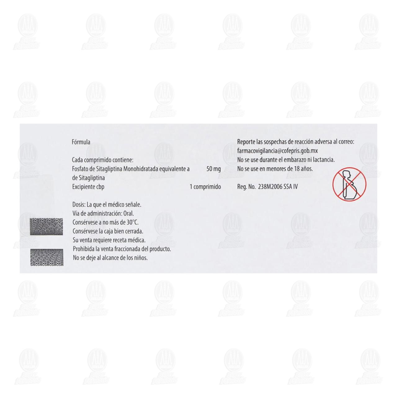 Januvia 50 mg, 28 Comprimidos. image number 2