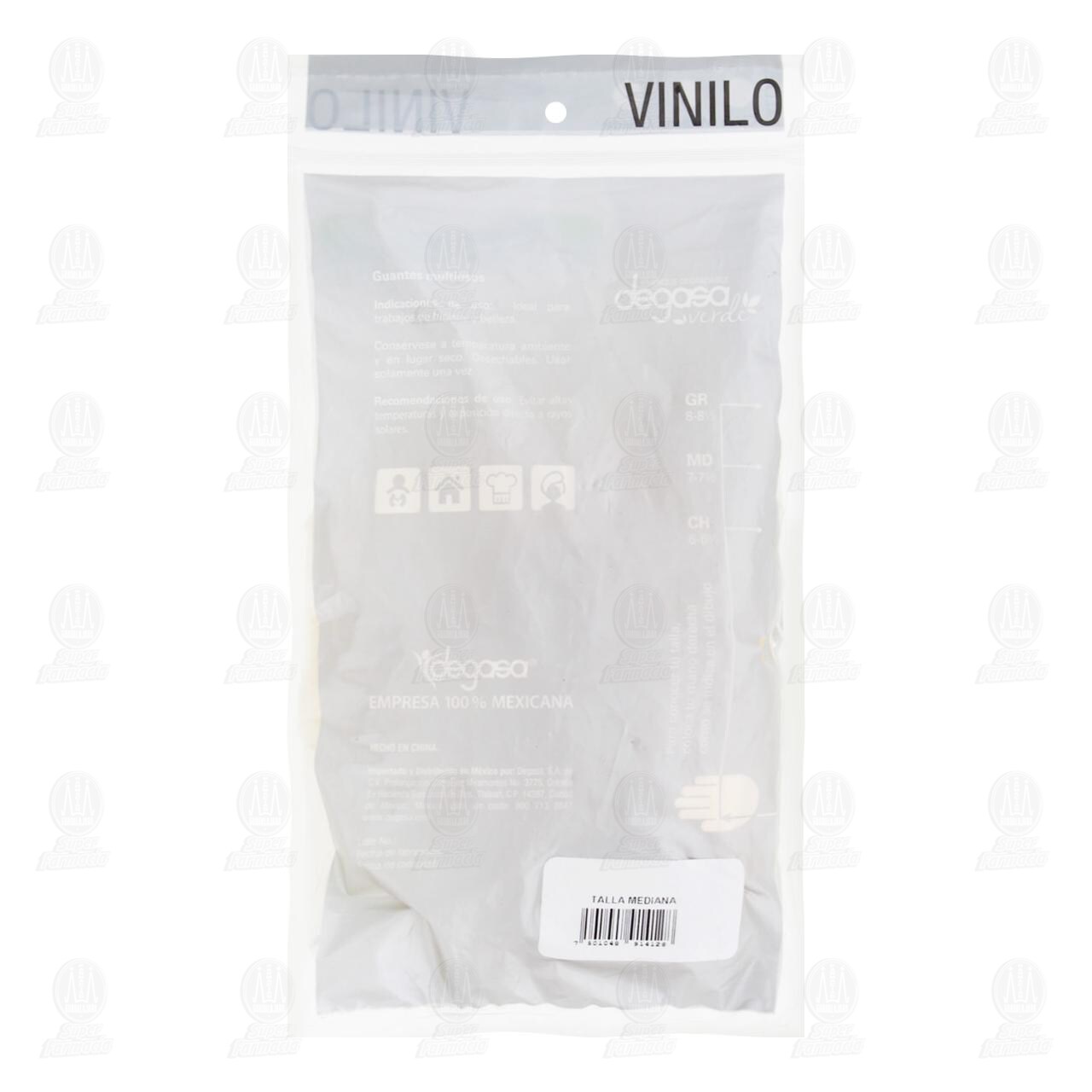 Guantes Protec Multiusos de Vinilo Mediano, 8 pzas. image number 1