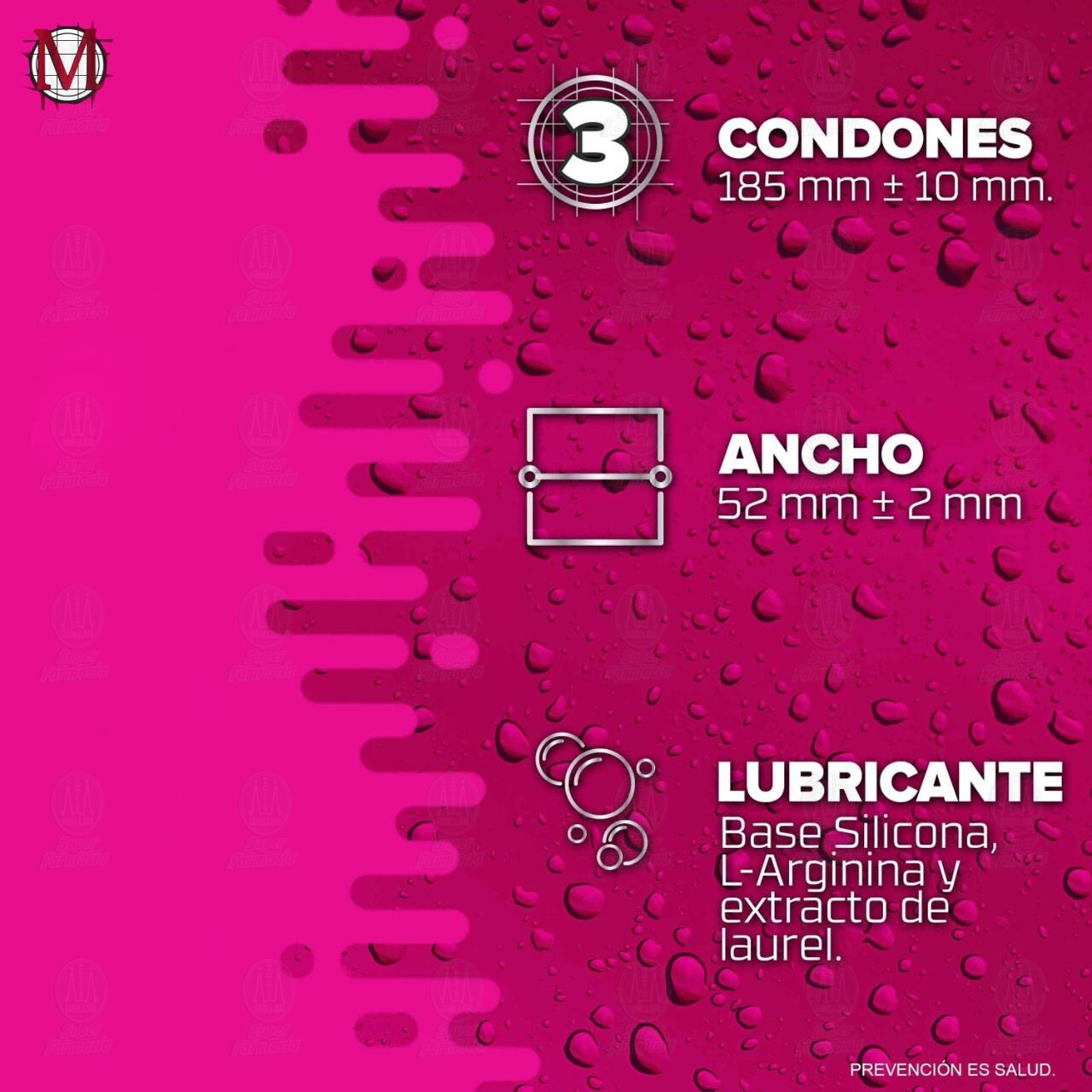 M Bi-O Preservativos, 3 pzas. image number 2