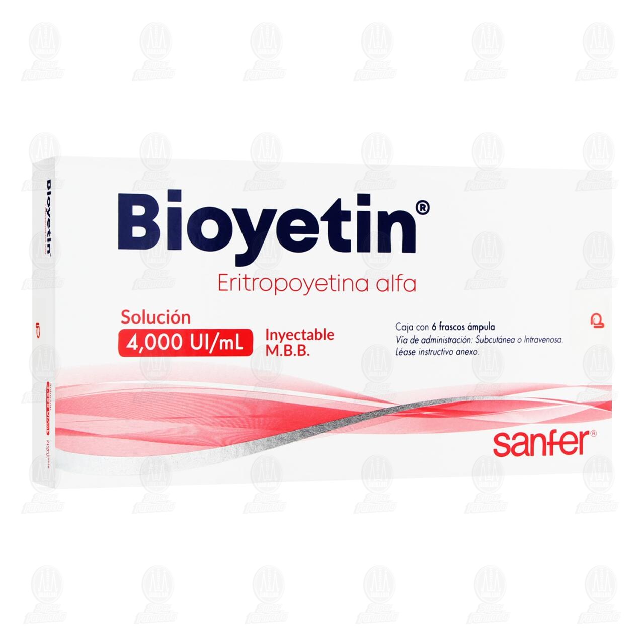 Bioyetin 4000UI/ml Soluci&oacute;n Inyectable, 6 &Aacute;mpulas. image number 0