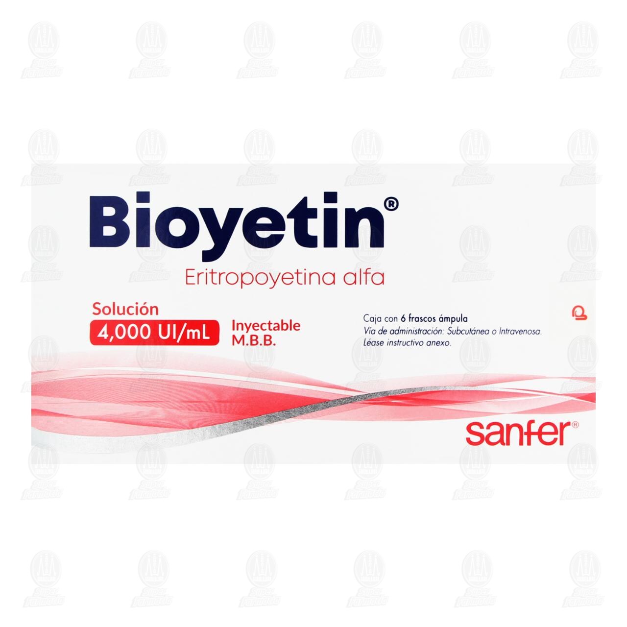 Bioyetin 4000UI/ml Soluci&oacute;n Inyectable, 6 &Aacute;mpulas. image number 1